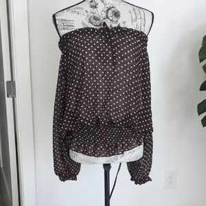 Polka Dot Off-Shoulder Top
